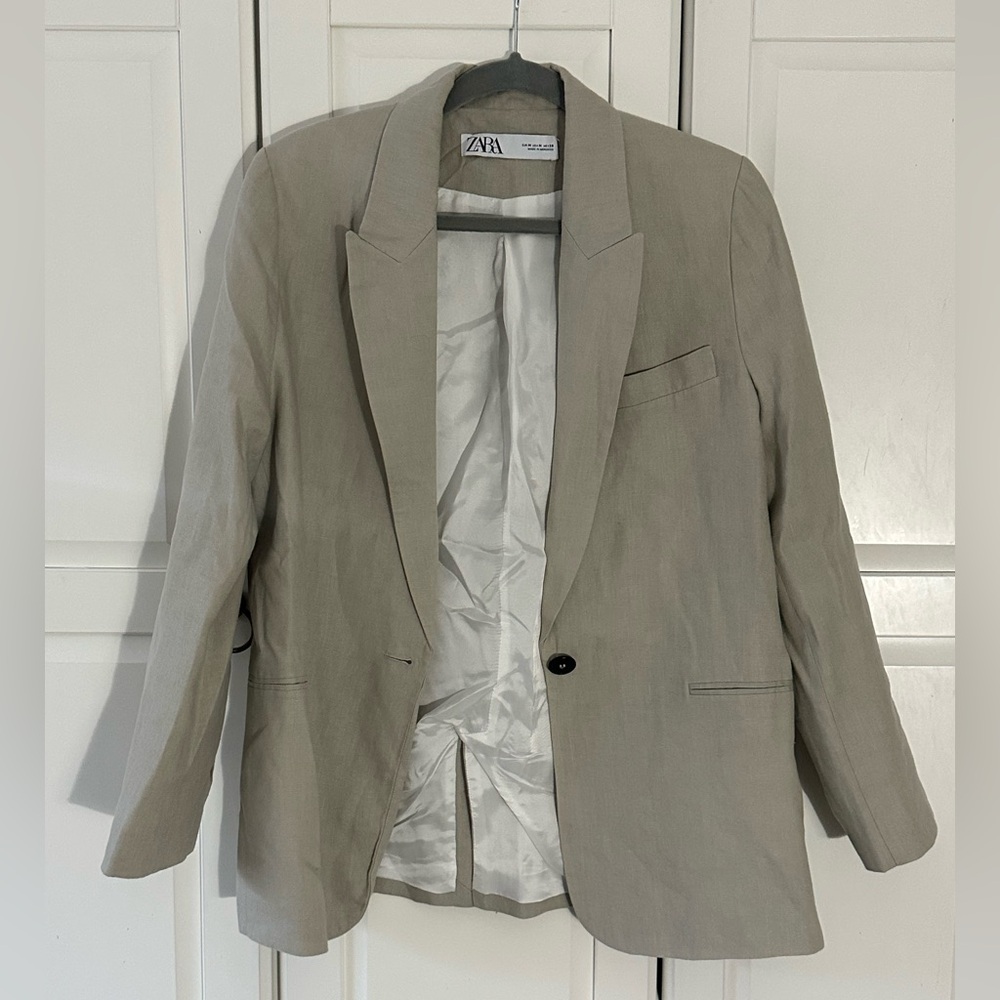 Zara Linen oversized Blazer